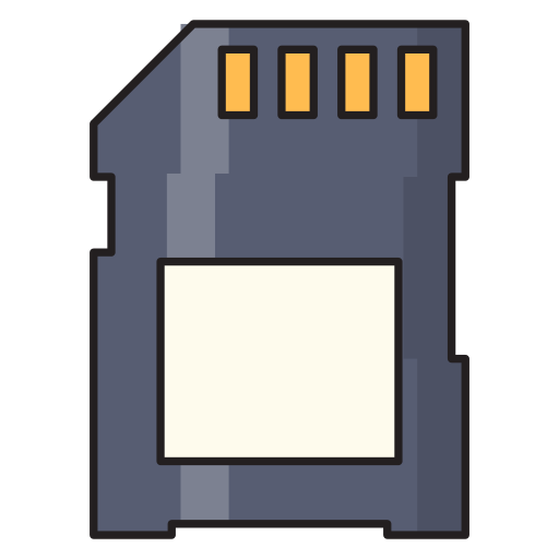 sdカード Vector Stall Lineal Color icon