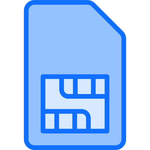 sim 카드 Generic Blue icon