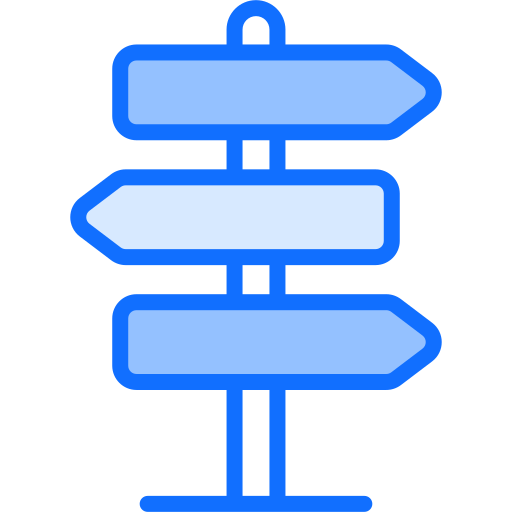 Street sign Generic Blue icon
