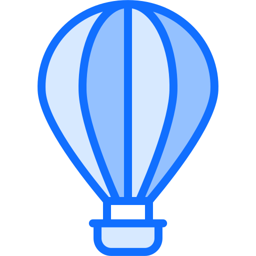 Hot air balloon Generic Blue icon