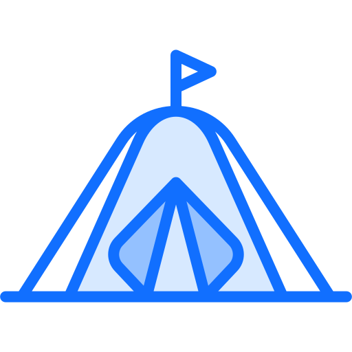 キャンプ Generic Blue icon
