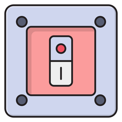 schalten Vector Stall Lineal Color icon