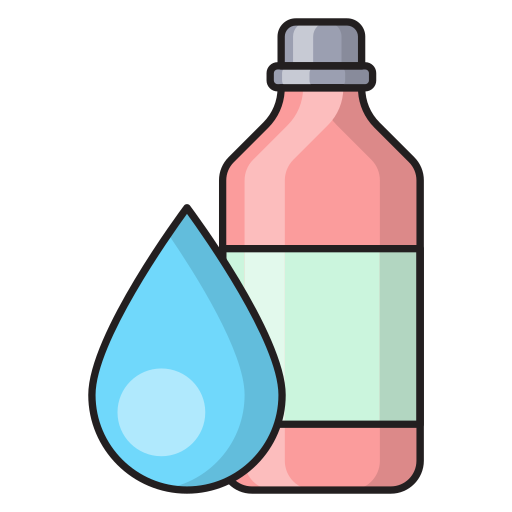 butelka wody Vector Stall Lineal Color ikona