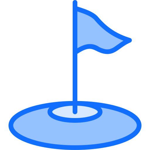 Golf hole Generic Blue icon