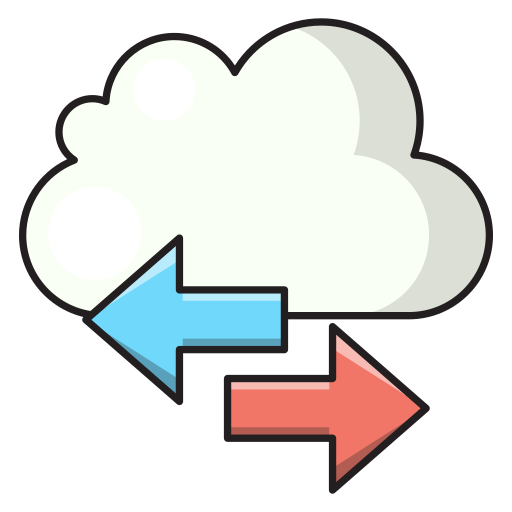 Cloud computing Vector Stall Lineal Color icon