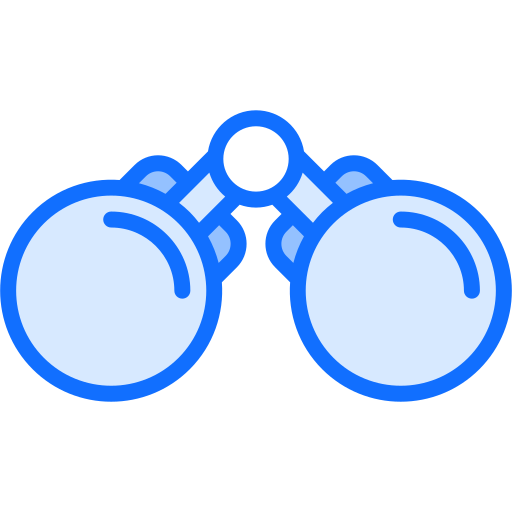binocular Generic Blue icono