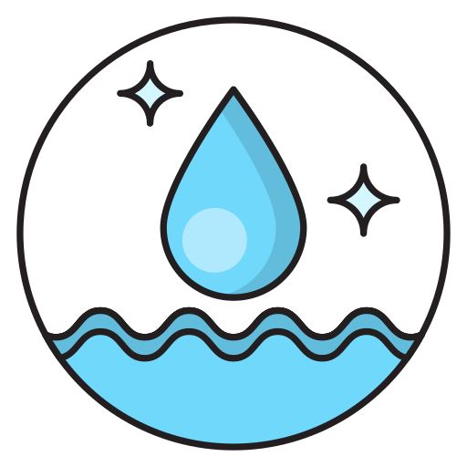 gota de agua Vector Stall Lineal Color icono