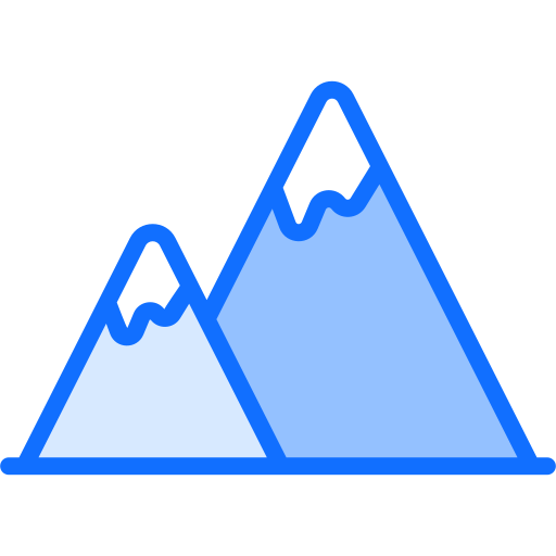 montanha Generic Blue Ícone