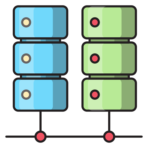 ホスティング Vector Stall Lineal Color icon