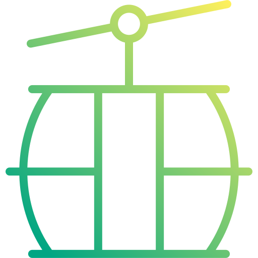 kabelbaan cabine Generic Gradient icoon