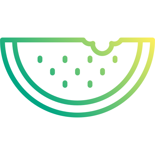 watermeloen Generic Gradient icoon