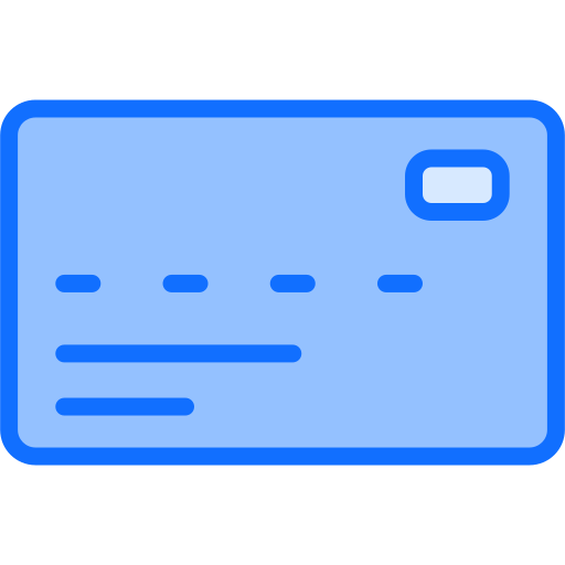 현금 지급기 카드 Generic Blue icon