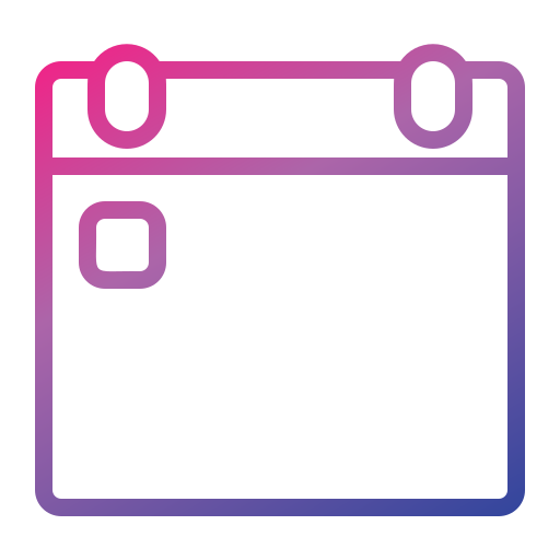 calendrier Generic Gradient Icône