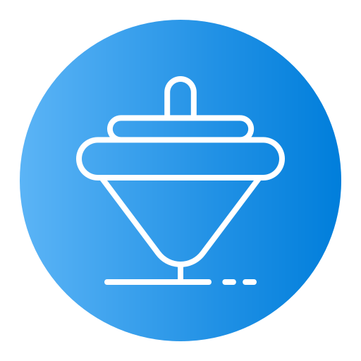 Spinning top Generic Flat Gradient icon