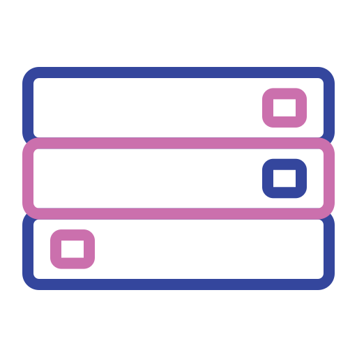 Server Generic Outline Color icon