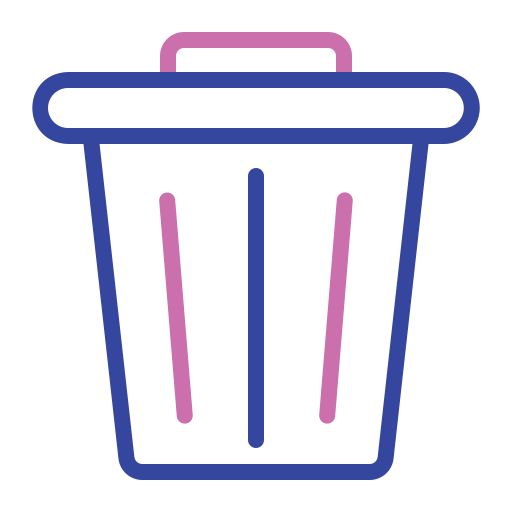 Trash Generic Outline Color icon