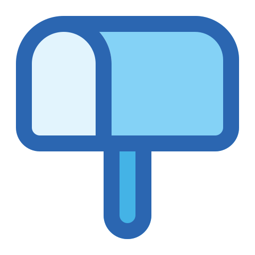 Letter box Generic Blue icon