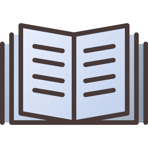Book Generic Outline Gradient icon
