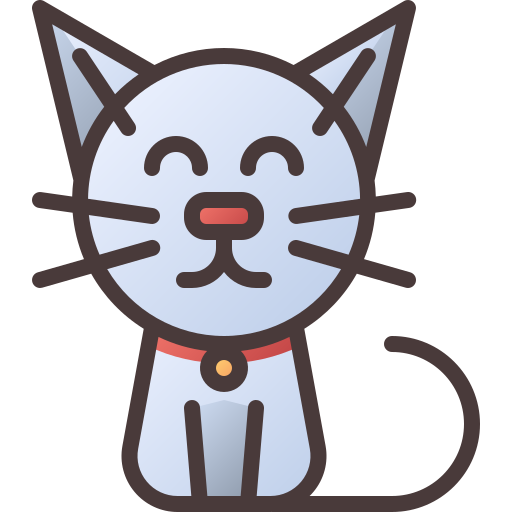 gato Generic Outline Gradient icono