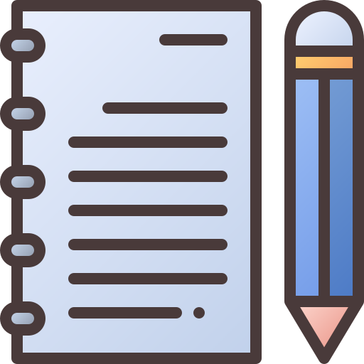 Diary Generic Outline Gradient icon