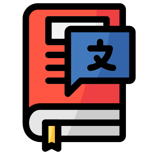 Foreign language Generic Outline Color icon