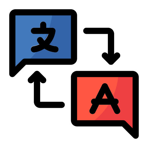 Language Generic Outline Color icon
