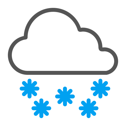 Snowfall Generic Outline Color icon