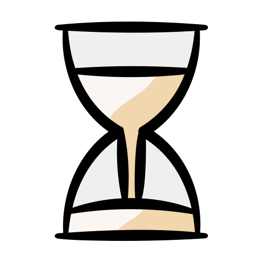 reloj de arena Generic Hand Drawn Color icono