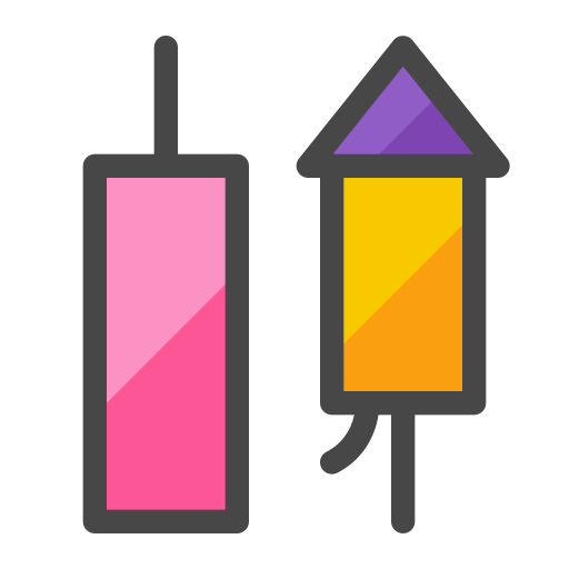 爆竹 Generic Outline Color icon