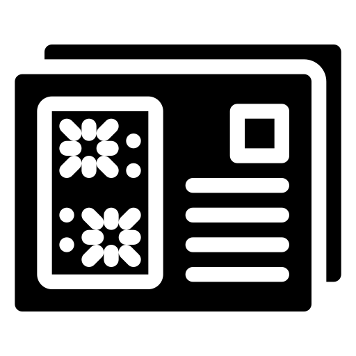 ansichtkaart Generic Glyph icoon