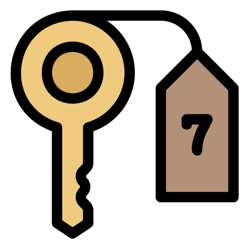 部屋の鍵 Generic Outline Color icon