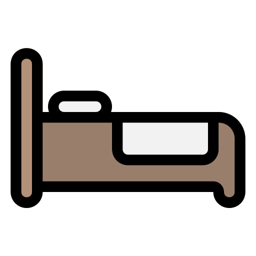 Hotel bed Generic Outline Color icon