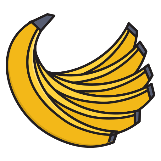 banan Vector Stall Lineal Color ikona