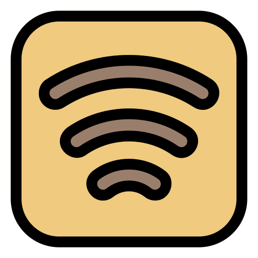 wifi Generic Outline Color icoon