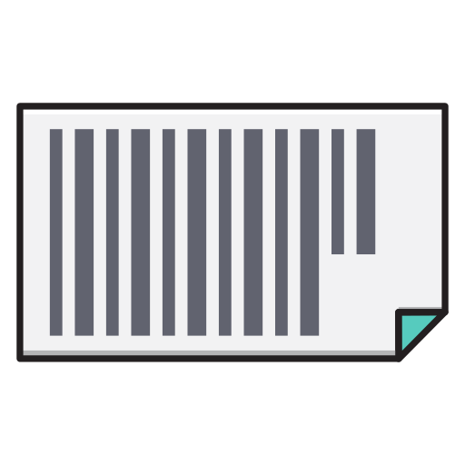 Barcode Vector Stall Lineal Color icon