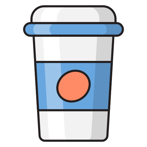 tazza di caffè Vector Stall Lineal Color icona