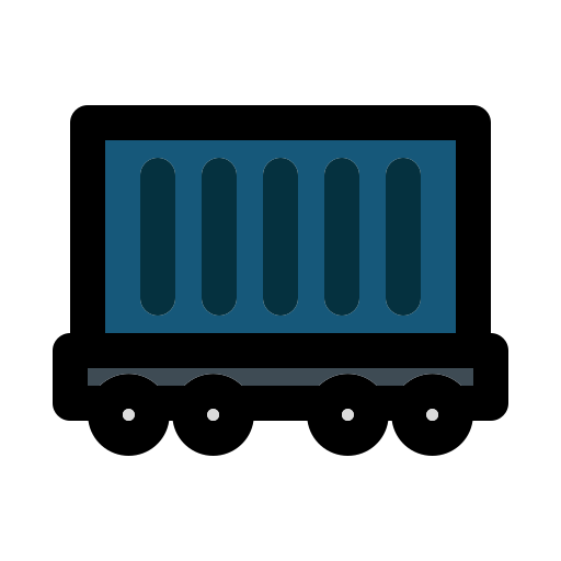 tren de carga Generic Outline Color icono