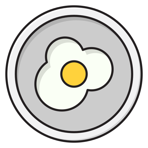 Egg Vector Stall Lineal Color icon