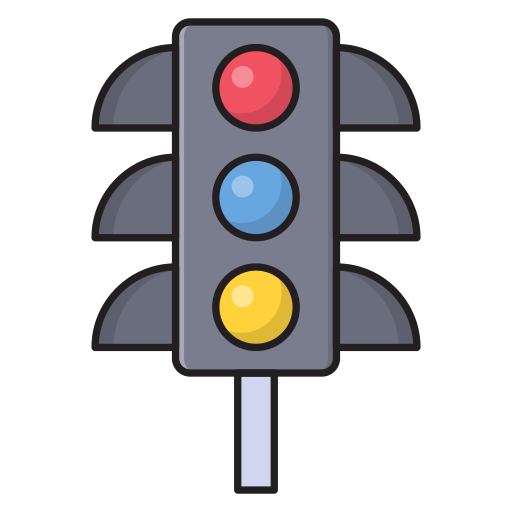 señal de tráfico Vector Stall Lineal Color icono