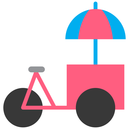 carrito de helados Generic Flat icono