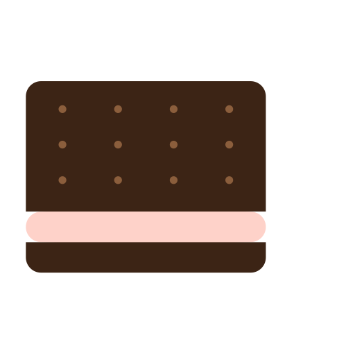 ijs sandwich Generic Flat icoon
