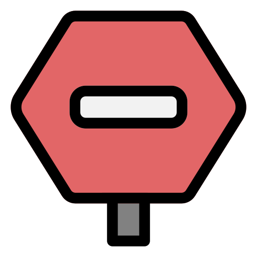 stoppschild Generic Outline Color icon