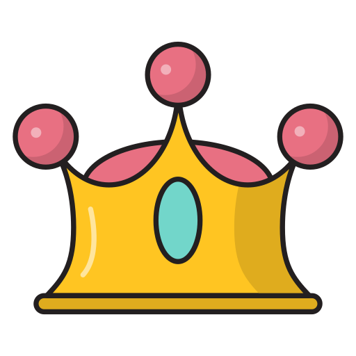 Crown Vector Stall Lineal Color icon
