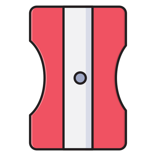 sacapuntas Vector Stall Lineal Color icono