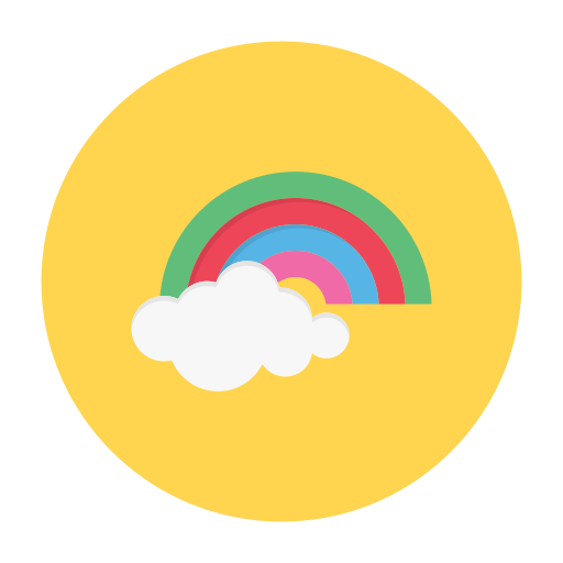 arcobaleno Generic Circular icona