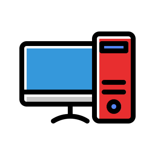 Desktop computer Generic Color Omission icon