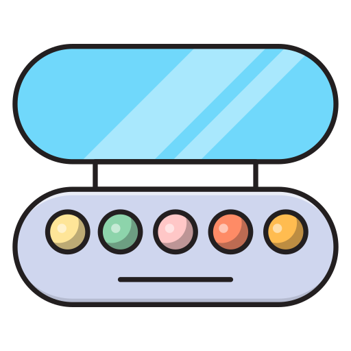 lidschatten Vector Stall Lineal Color icon