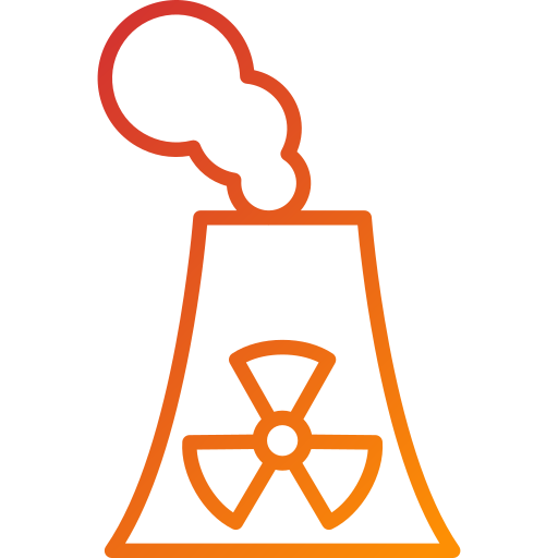 Énergie nucléaire Generic Gradient Icône