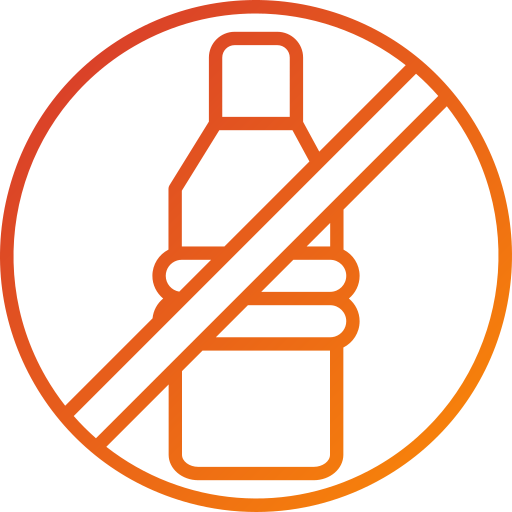 No plastic bottles Generic Gradient icon