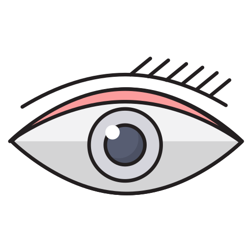 Eye make up Vector Stall Lineal Color icon